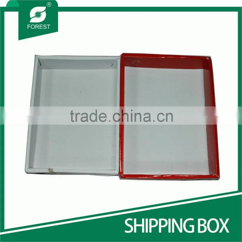 WAX-COATED CARDBOARD SHIPPING BOXES FOR PACKING FOOD WITH EMBOSSING LOGO