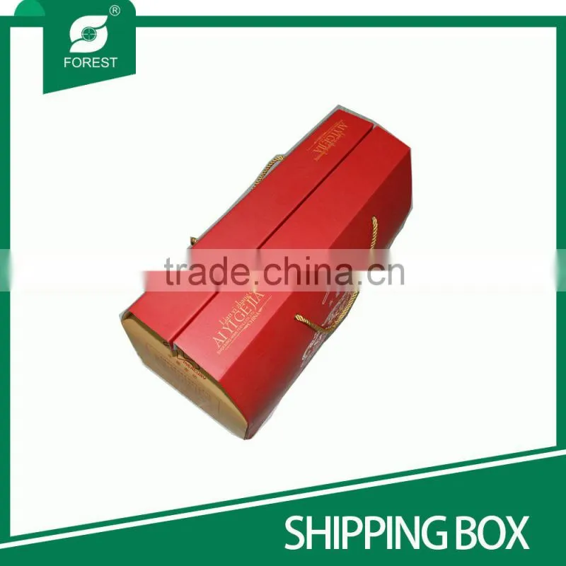 NEW TYPE FOLDED CORRUGATED SHIPPING CARTONS WITH TWISTED HANDLES