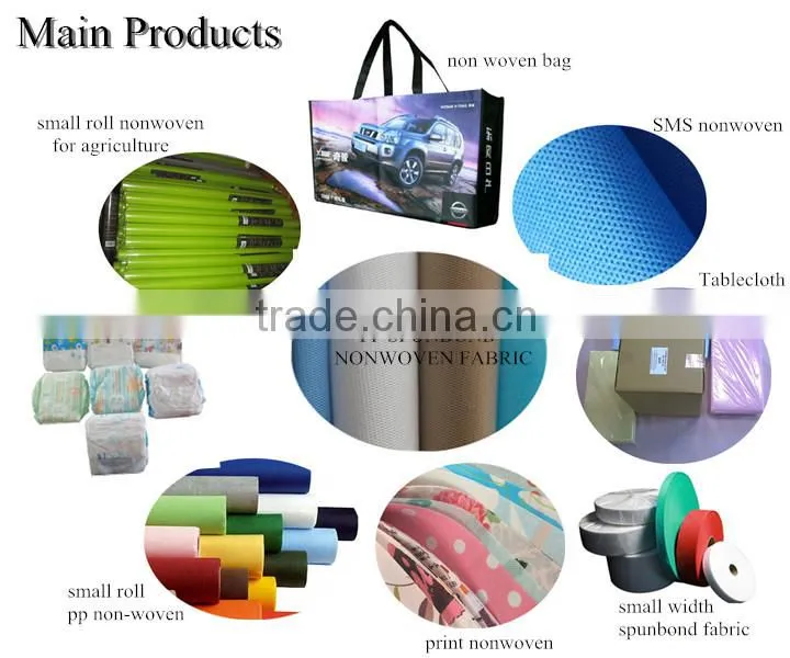 Low price 100%polypropylene raw material non woven spunbond fabrics