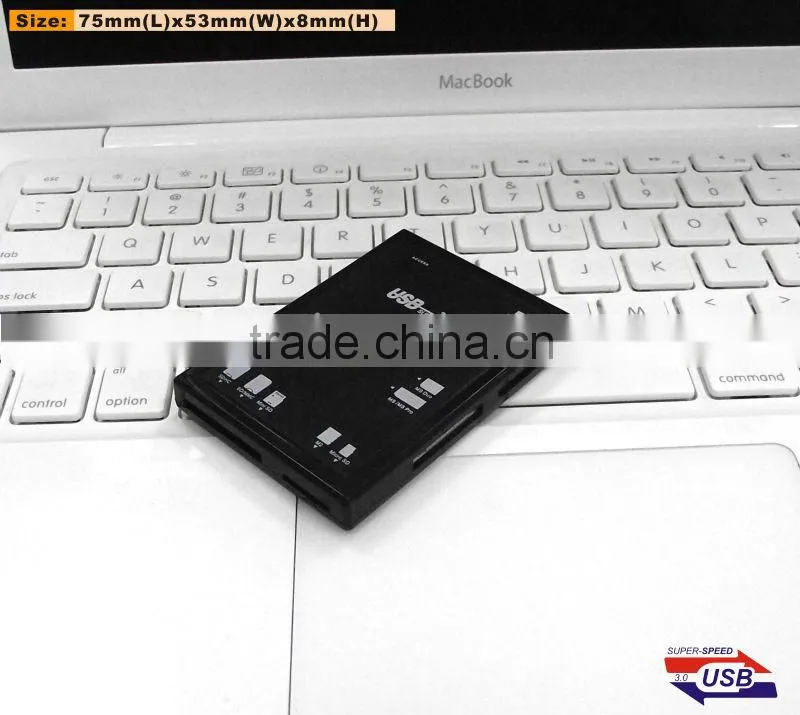 5 slots high speed usb 3.0 multi card reader for laptop