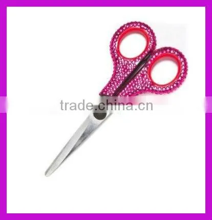 2016 OEM new product bling rhinestone scissors for students China supplier BY 1887