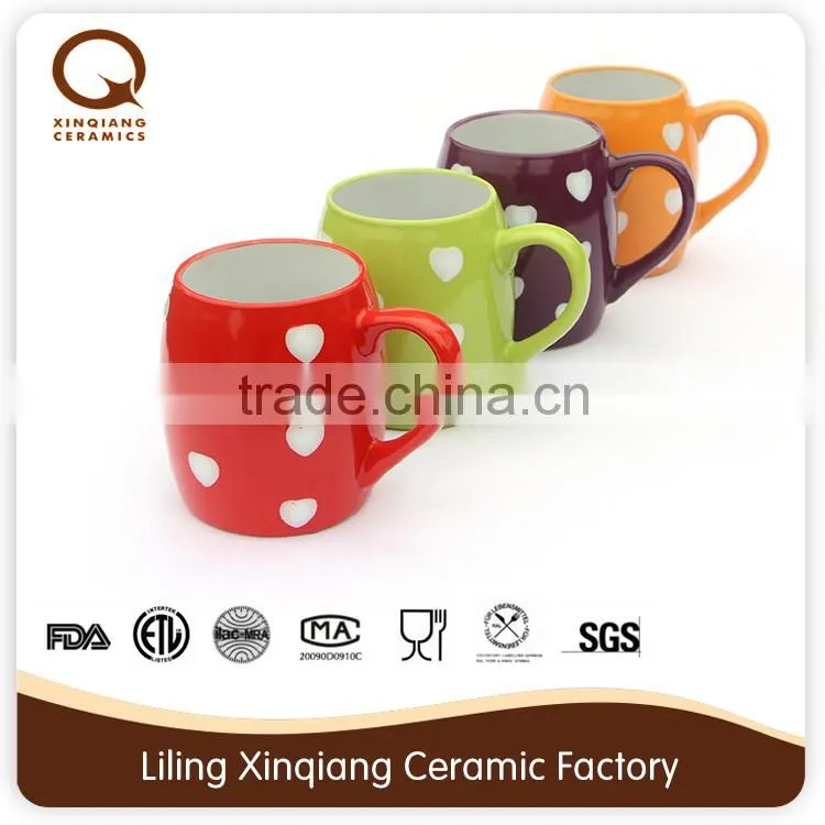 New item 12oz Ceramic horn mug with plane decal