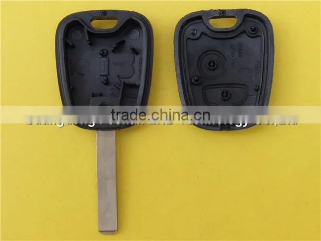 Wholesale 2 button remote key shell for peugeot car key with 307 blade and logo