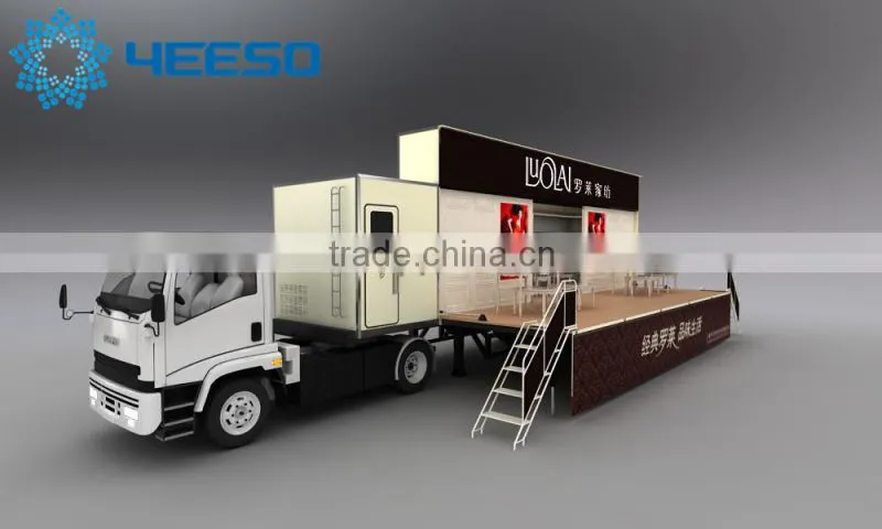 YEESO Mobile Stage Container, led mobile advertising container ,For trade shows, outdoor advertising - C40