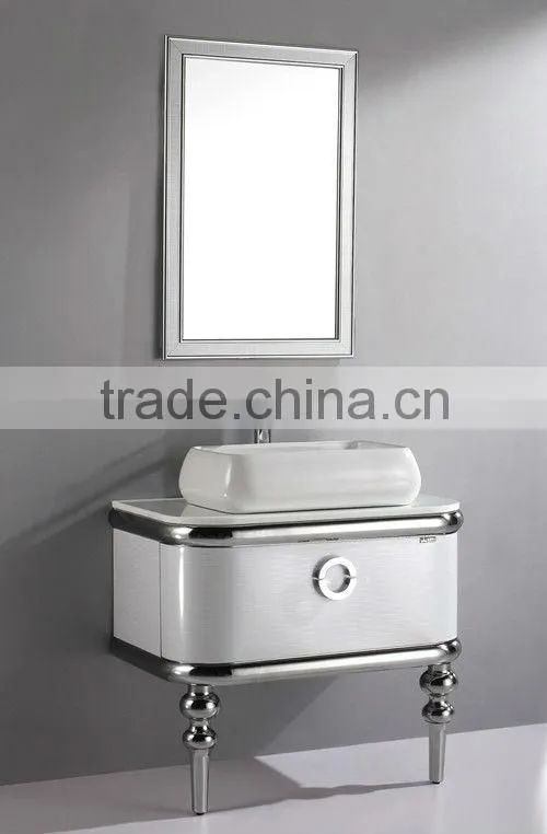 newest 304 stainless steel bathroom vanities HJ8011