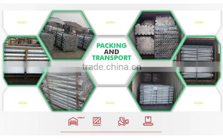 Factory Direct Sale Triangle Flange Ground Screw Anchors
