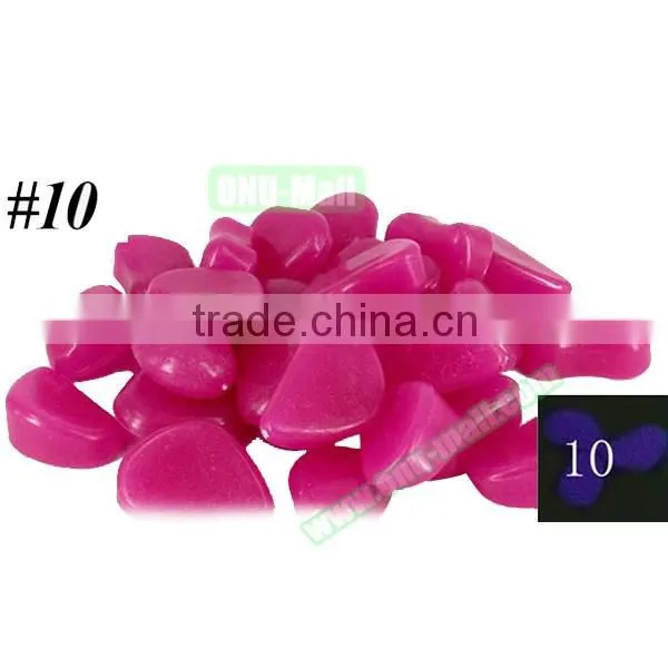 Colorful Man-made Pebbles Luminous Stone, Night Light Stones for Garden Walkway Decorative
