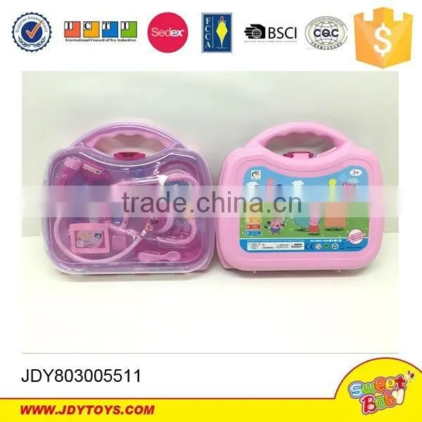 2016 new cute pig doctor's tackle doctor tool funny game for kid