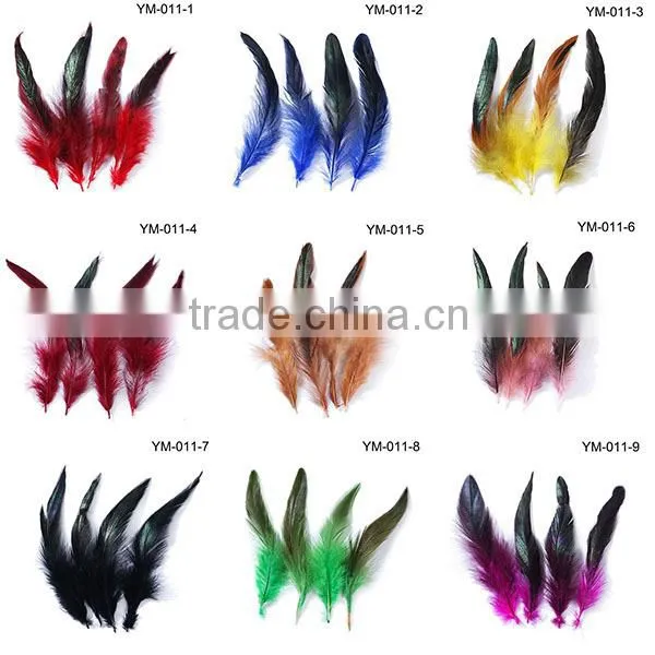 red rooster chicken feather for jewelry DIY/party/New Year decoration