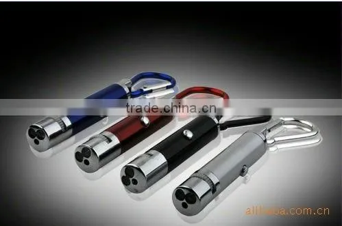3 in 1 led laser light projection picture with carabiner key chain