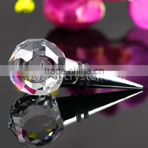 wholesale small Clear Crystal star shaped Wine Bottle Stopper for promotion gifts