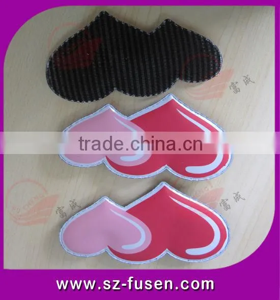 Heart Shape Self-stick hook and loop hair tape