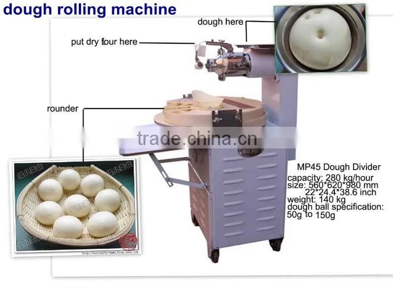 30-50g, 50-70g, 80-100g, 125-150g dough divider rounder, dough cutter