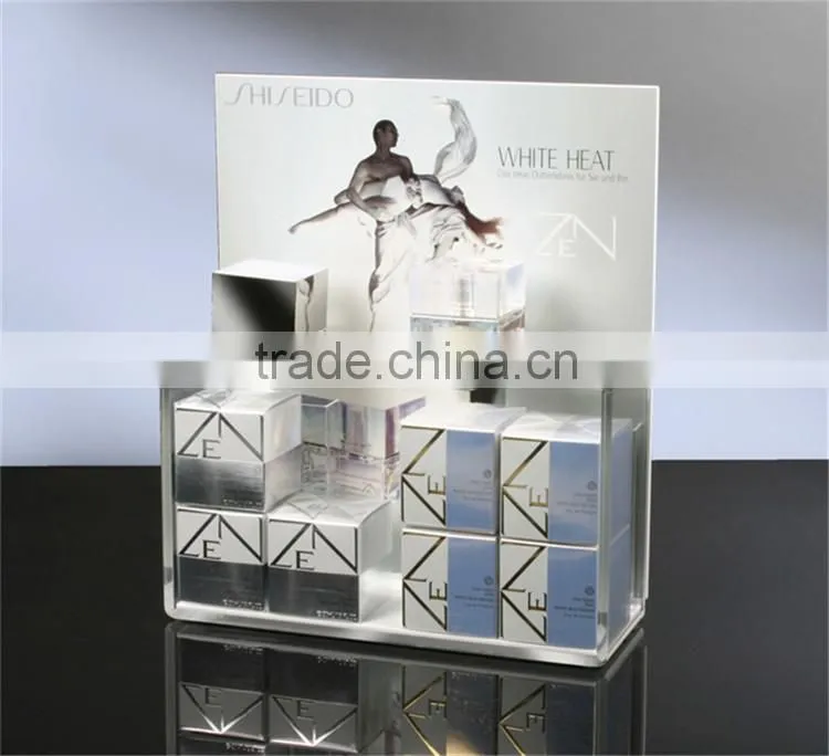 Acrylic perfume display showcase, display case, plexiglass perfume display stand