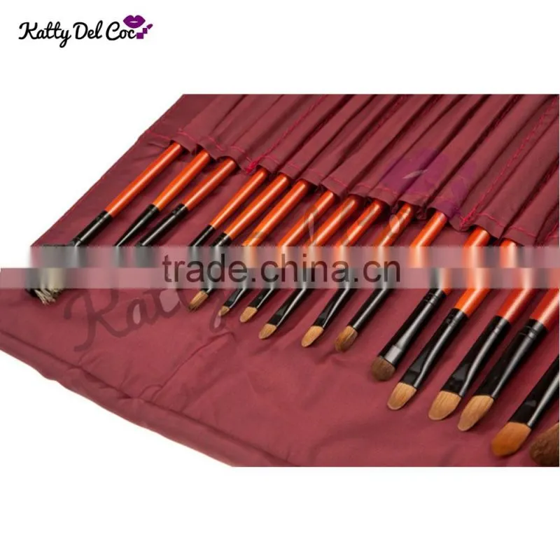 22pcs professional makeup brushes top grade goat rosewood Crocodile skin