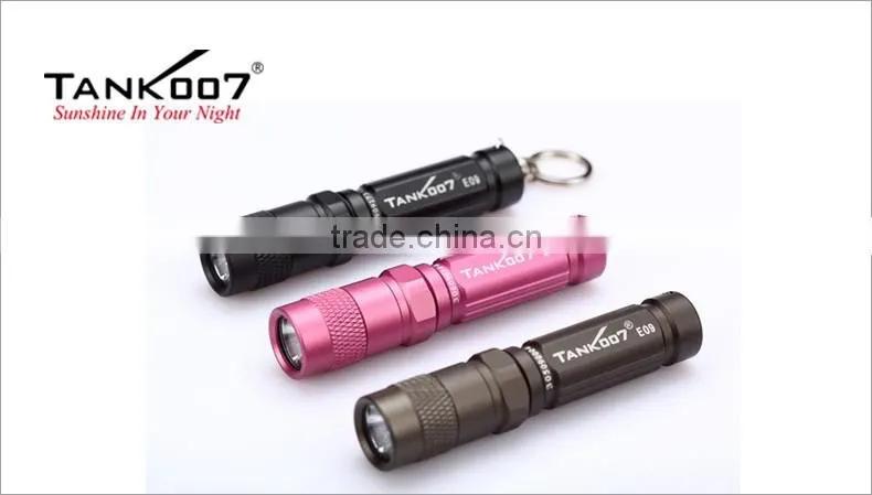 Waterproof mini led flashlight TANK007 E09 hand led torch