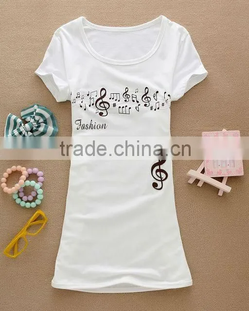 ladies t shirt printed plain blank t shirt women