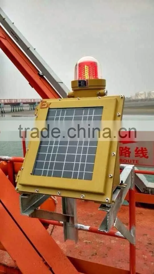 2016 LED Solor explosion proof high bright light obstruction lamp