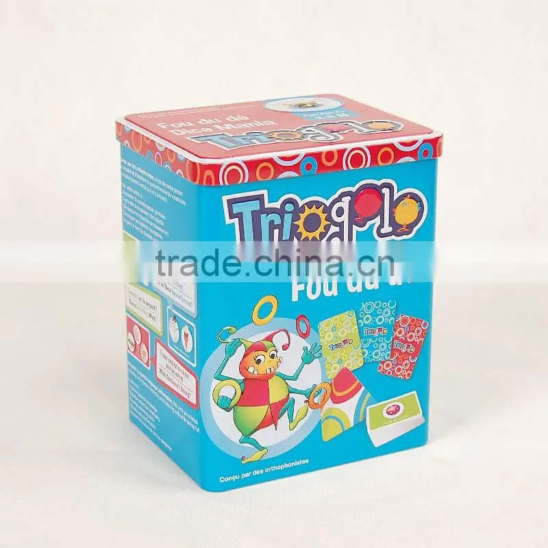 2016 hot sales fashion style tin tea can food tin box candy tin box