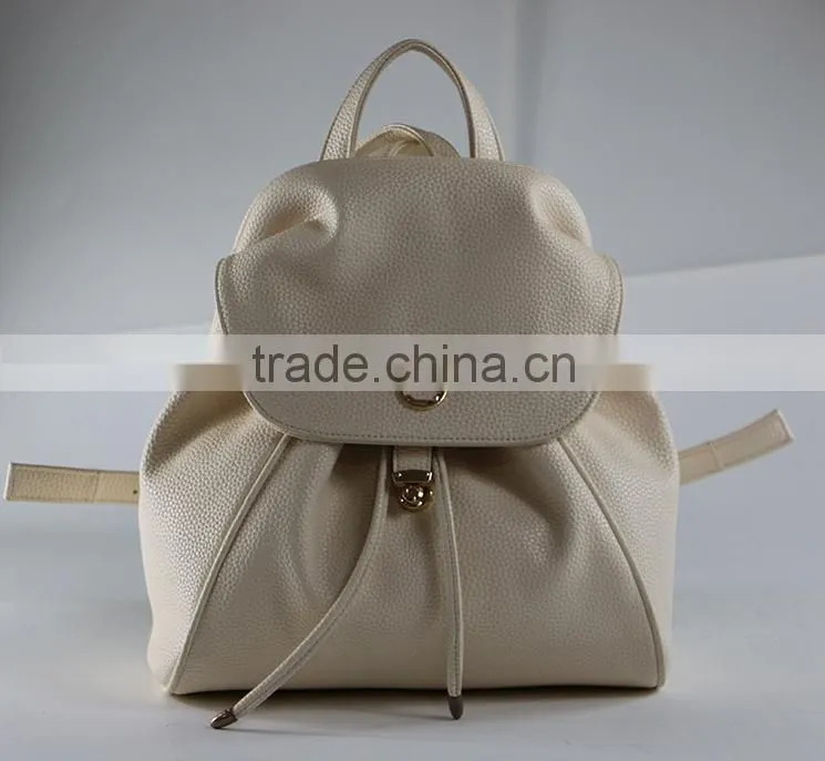lady girl PU leather custom bag backpack for teen bags made in china