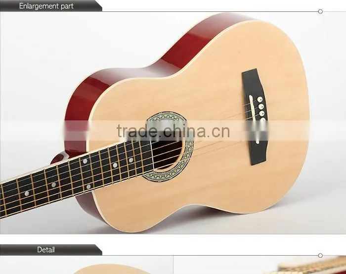 Best Quality Eco-Friendly Unique Design Solid Wood Acoustic Guitar