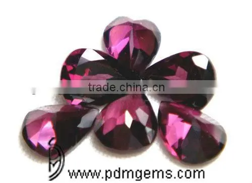 Rhodolite Garnet Pear Cut Faceted Lot For Silver Bracelet From Manufacturer