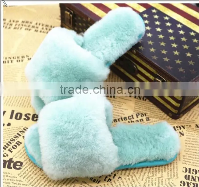 Great promotion Custom washable disposable fur hotel home slipper