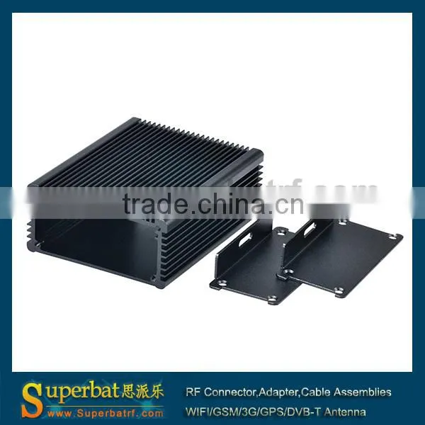 Flanged anodized aluminium box