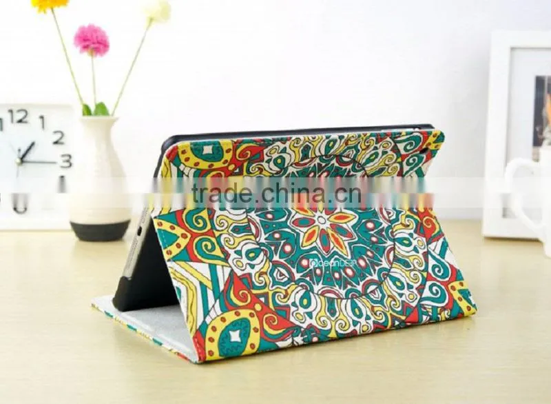 2014 new fashion leather stand case for ipad 4
