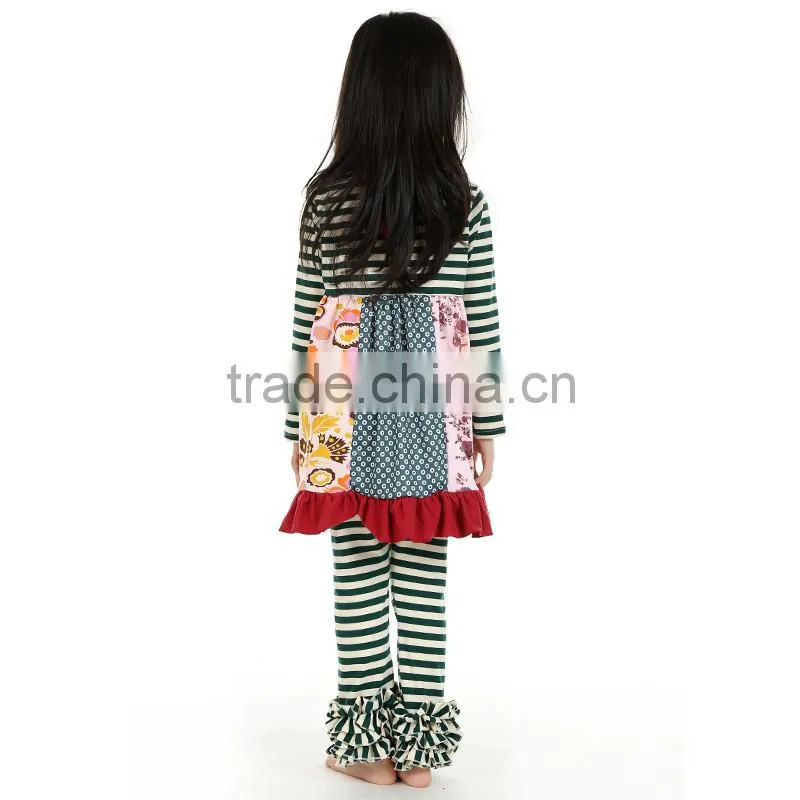 2016 kaiya skirt e-commerce firm fall cotton printed flower girls specialty baby brand clothing