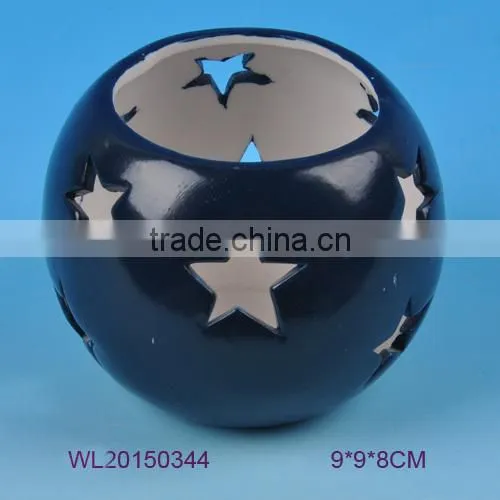 High quality halloween gifth ceramic candle holder