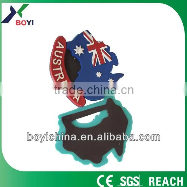 2014 souvenir customized pvc rubber magnet