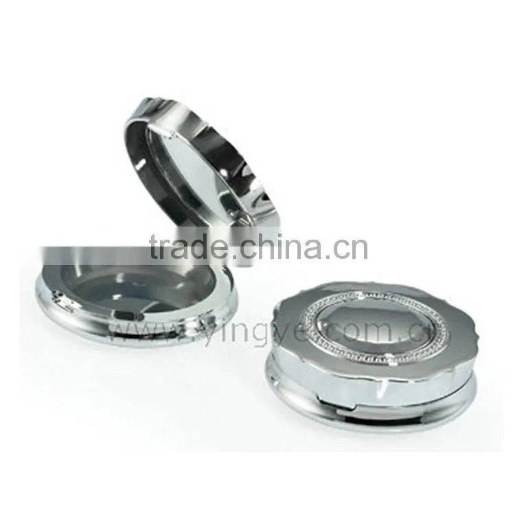 Silver luxury blusher case