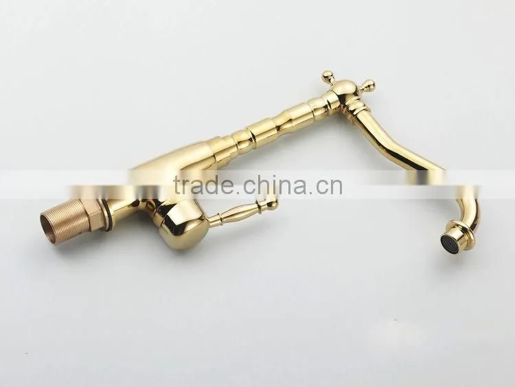Sanitary ware kitchen basin sink faucet gold brushed kitchen faucet
