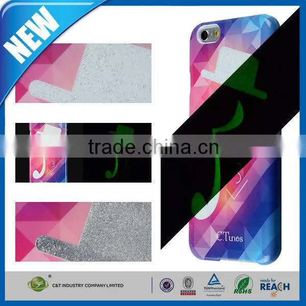 C&T Black hat music customized oem hard case for iphone 6 back cover