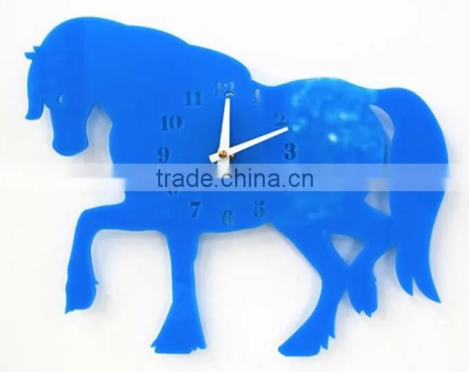 2015 new design Laser Cutting for specialized shape wall clocks