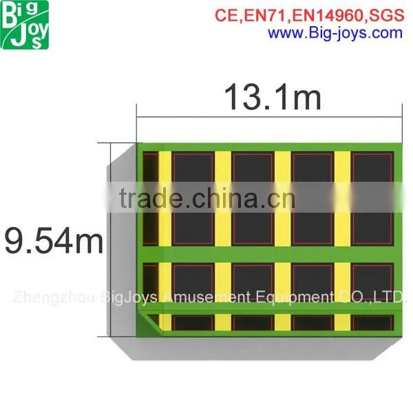 Sky high color mini trampoline park pads
