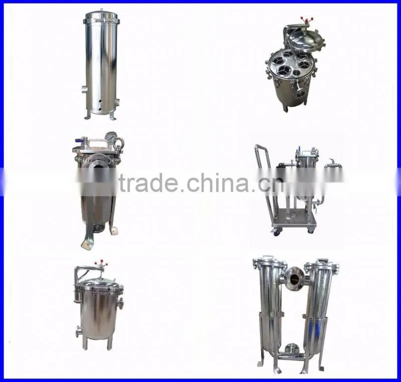 stainless steel water Duplex parallel bag filter housing