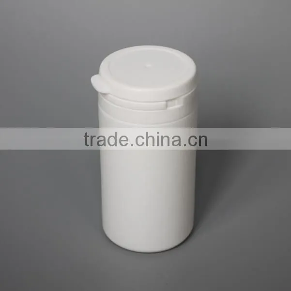 100ml PE plastic jar for personal care flip top cap are available