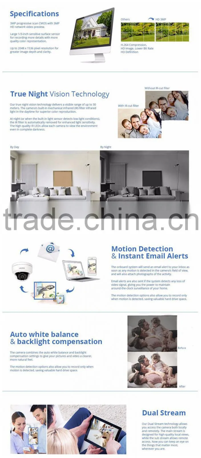 China Shenzhen MINI dome outdoor two way audio wireless cctv WIFI ip camera