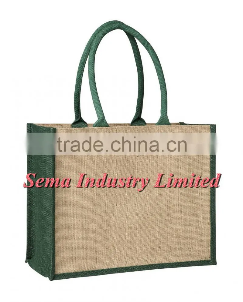 personalised jute shoulder bags and burlap sack for wholesale
