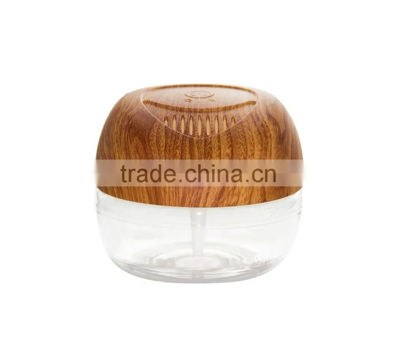wooden surface air purifier with LED lights