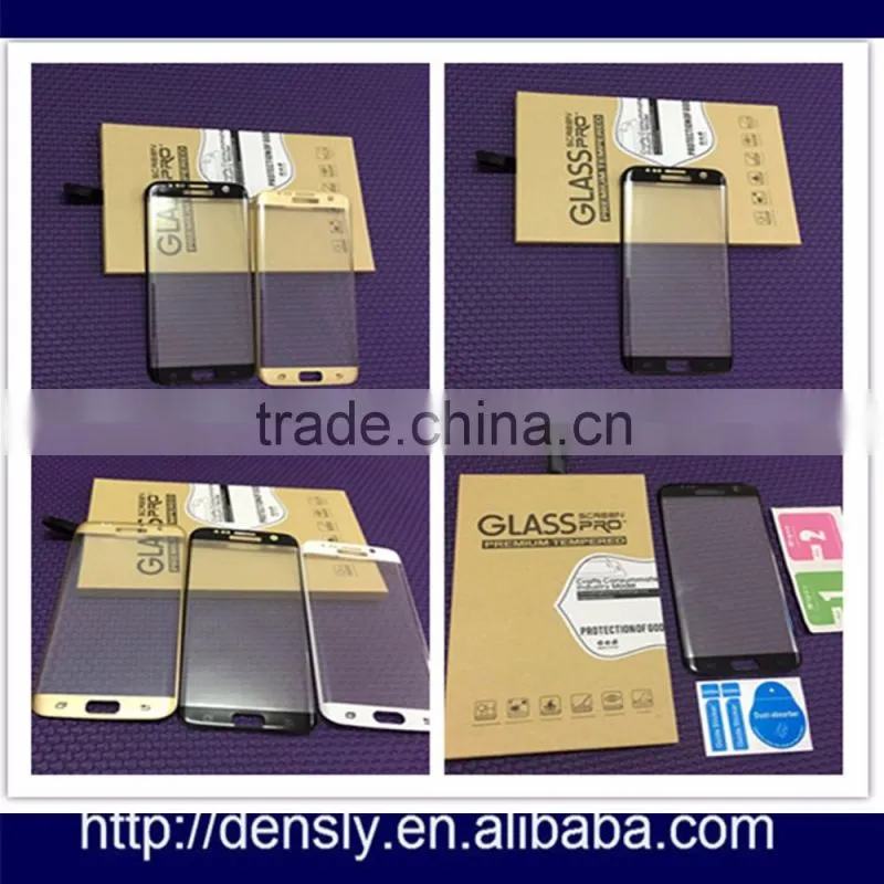 Factory 0.2mm 3D Full Coverage Curved tempered screen protetor samsung galaxi s6 edge