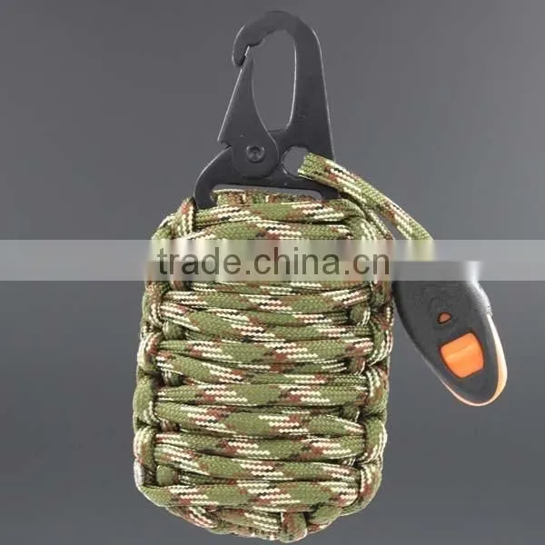 550 paracord survival bag for belt, survival cheap tools bag