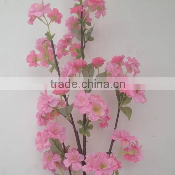Hot sale silk cherry blossom branch for wedding table centrepiece decorations