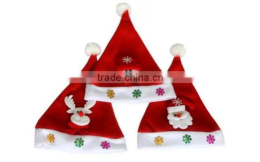 wholesale christmas decorations Woven snowman christmas hat