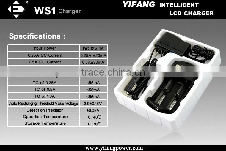 battery charger 2014 Popular WS1 LCD universal 2 slots charger with UK plug