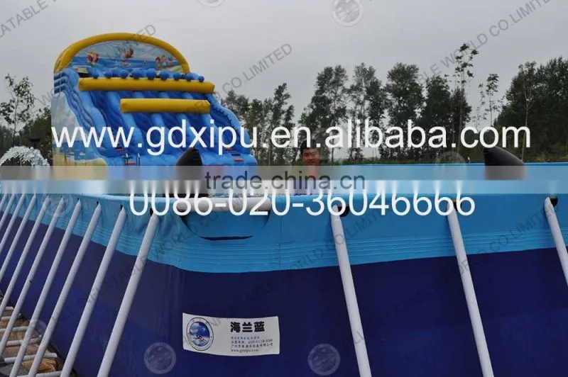 plastic giant inflatable water slide for adults and children