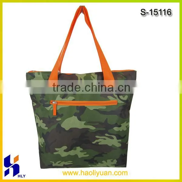 2015 New design fashion camo handbags, camo tote bags
