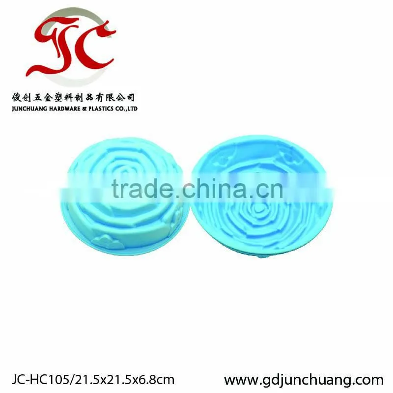 Big rose flower shape silicone cake plate